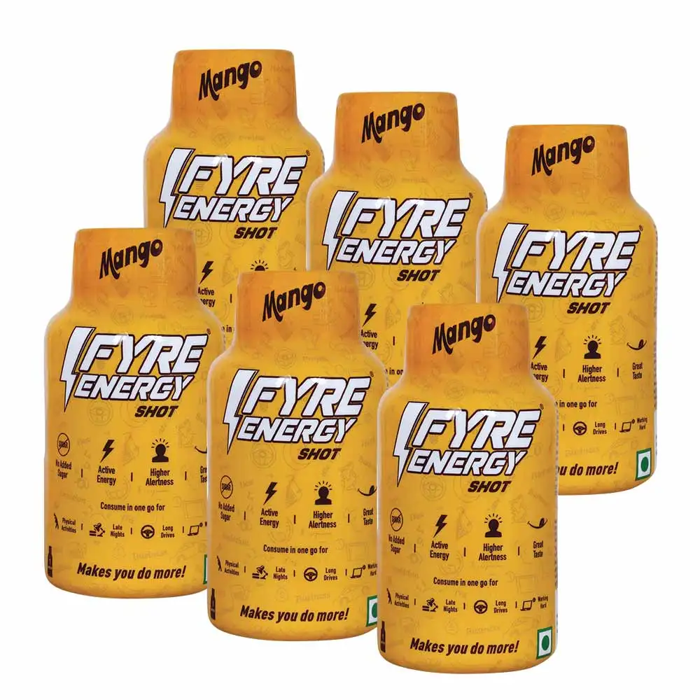 Fyre Energy Shot,  6 Piece(s)/Pack  Mango