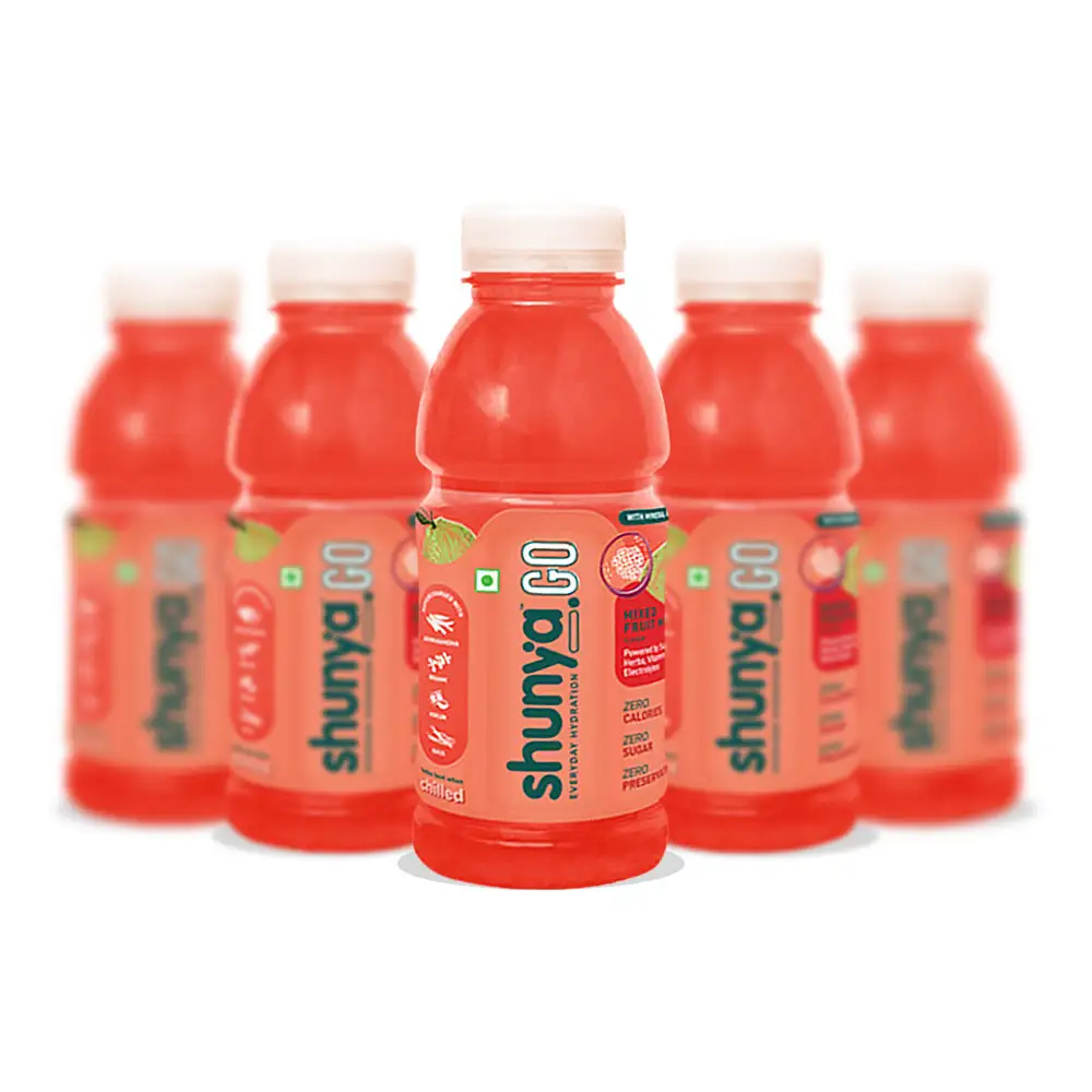 Shunya GO,  300 ml  Mixed Fruit Mania (Pack of 6)