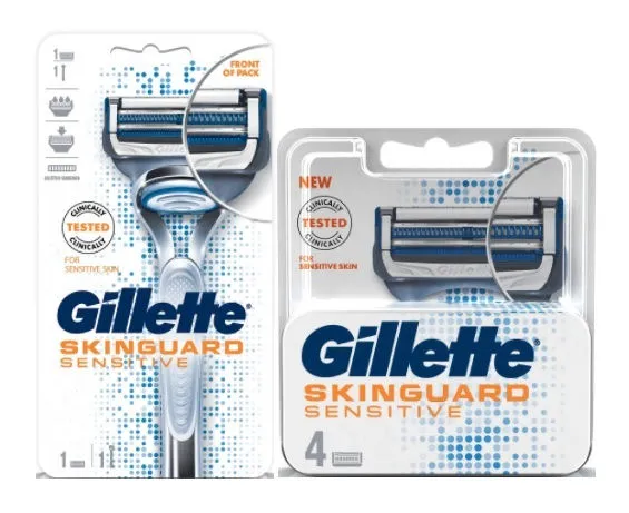 Gillette Skinguard Razor + 4s Cartridges