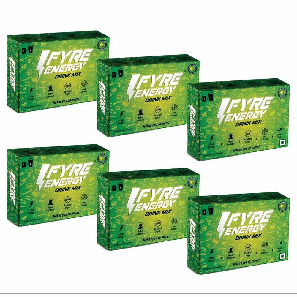 Fyre Energy Drink Mix,  30 sachets/pack  Lime Lemon