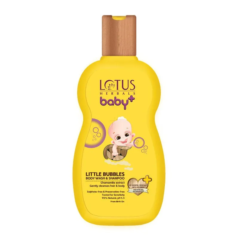 Lotus Herbals Baby + Little Bubbles Body Wash & Shampoo