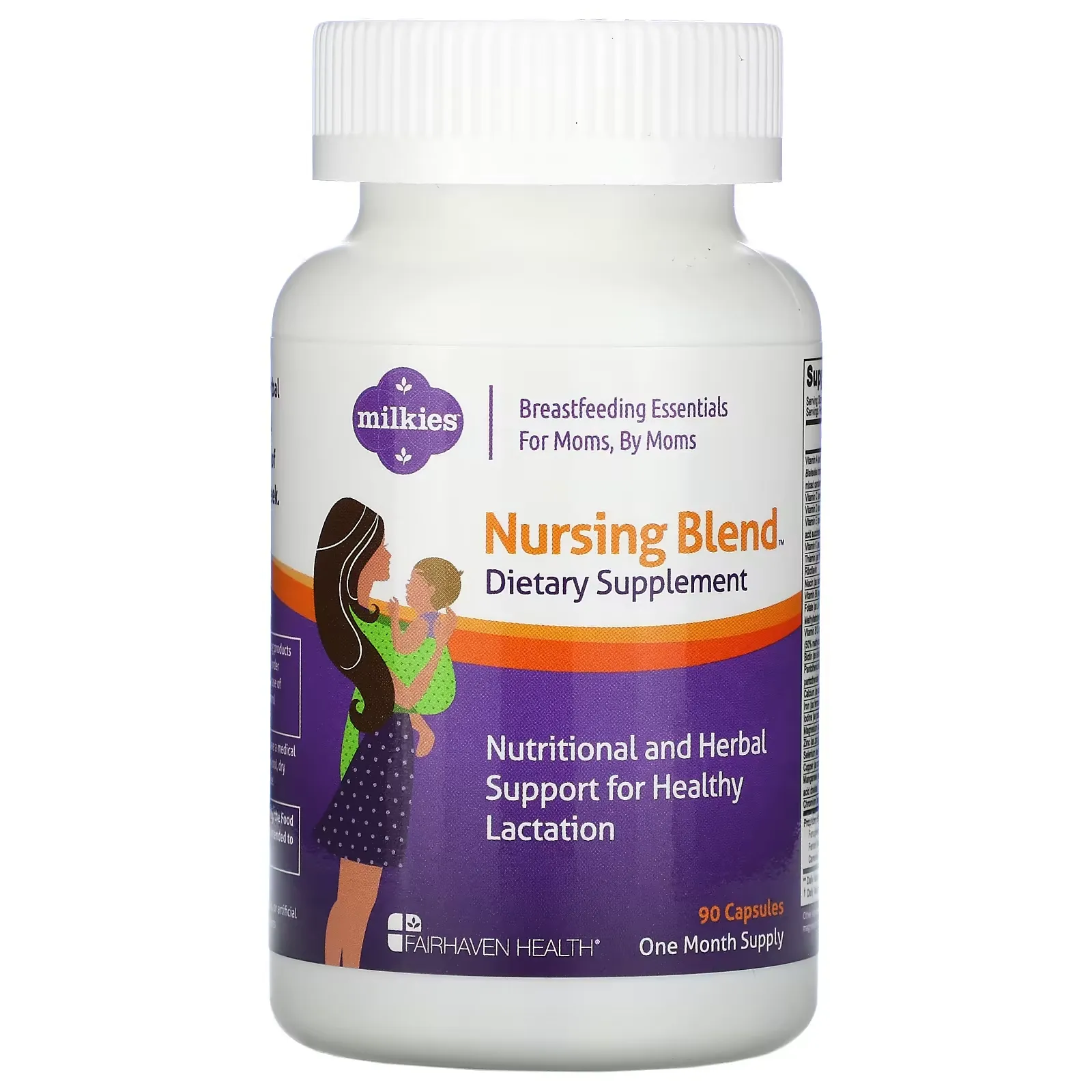 Milkies, Nursing Blend, 90 Capsules