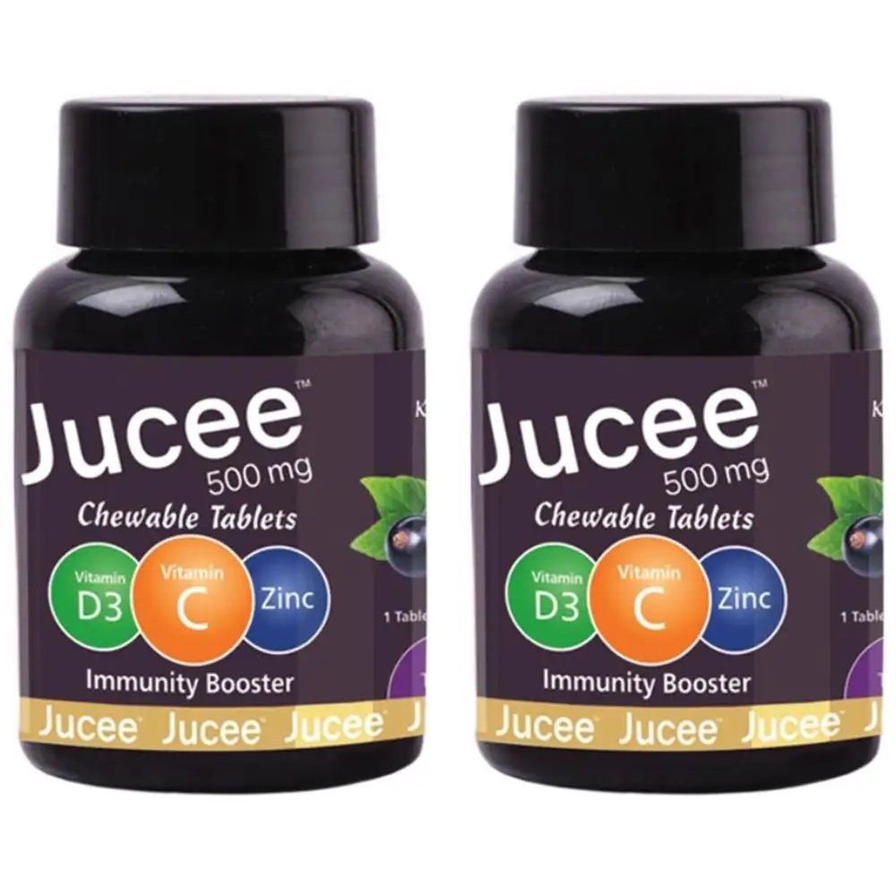 Jucee Immunity Booster,  60 chewable tablet(s)  Delicious Kala Khatta (Pack of 2)