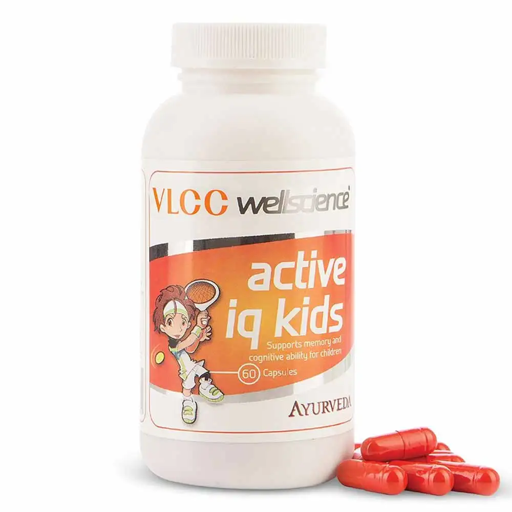 VLCC Wellscience Active Iq Kids,  60 capsules  Unflavoured