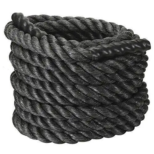 B Fit USA Battle Rope,  10 Meter  Black (BR1001)