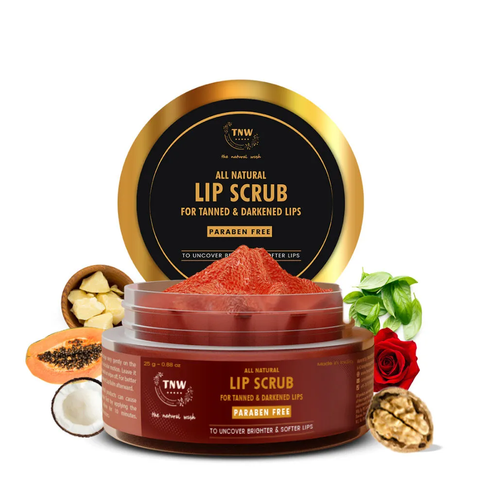 TNW The Natural Wash Lip Lightening Exfoliating and Moisturizing Scrub for Tanned Darkened Lips