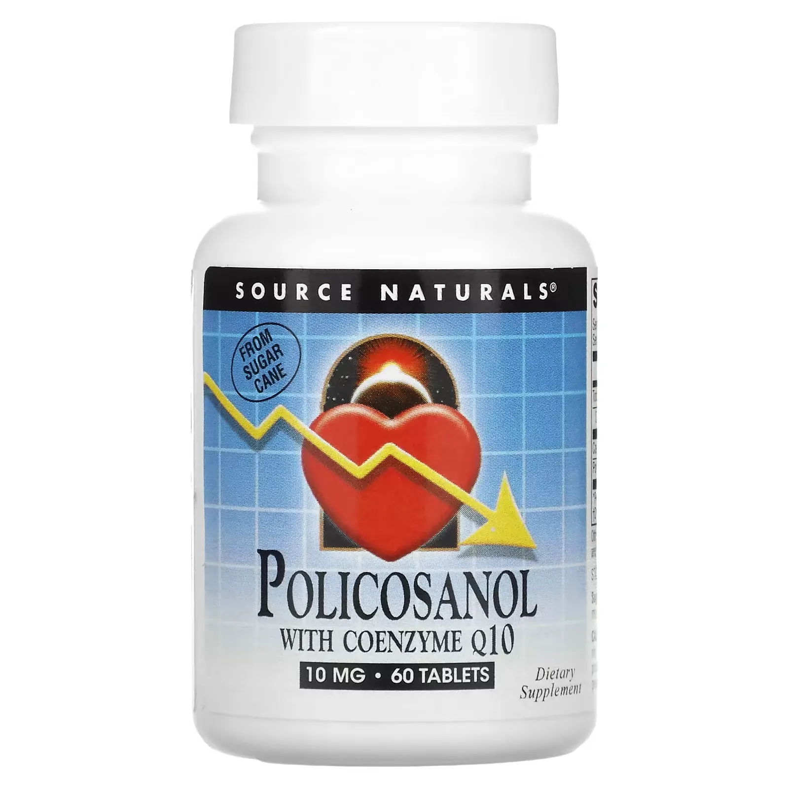 Policosanol with Coenzyme Q10, 10 mg, 60 Tablets