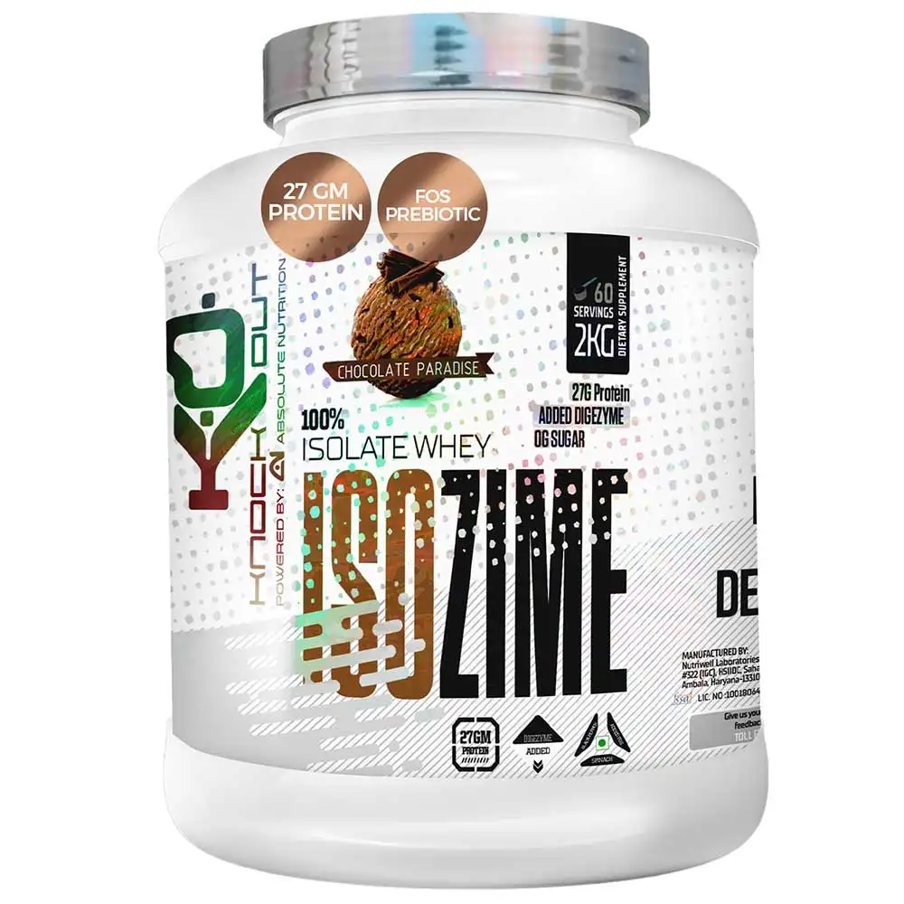 Absolute Nutrition Knockout Series Isozyme 100% Whey Isolate,  4.4 lb  Chocolate Paradise