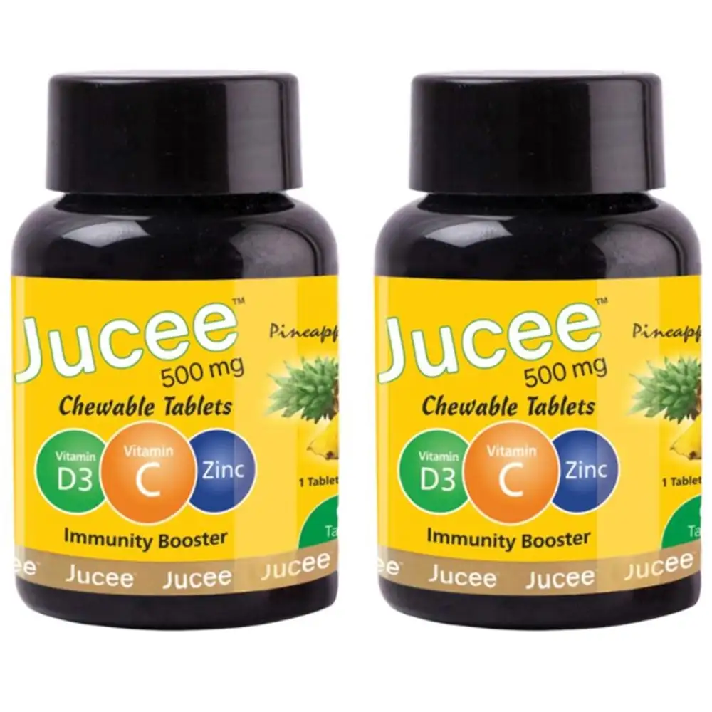 Jucee Immunity Booster,  60 chewable tablet(s)  Delicious Pineapple (Pack of 2)