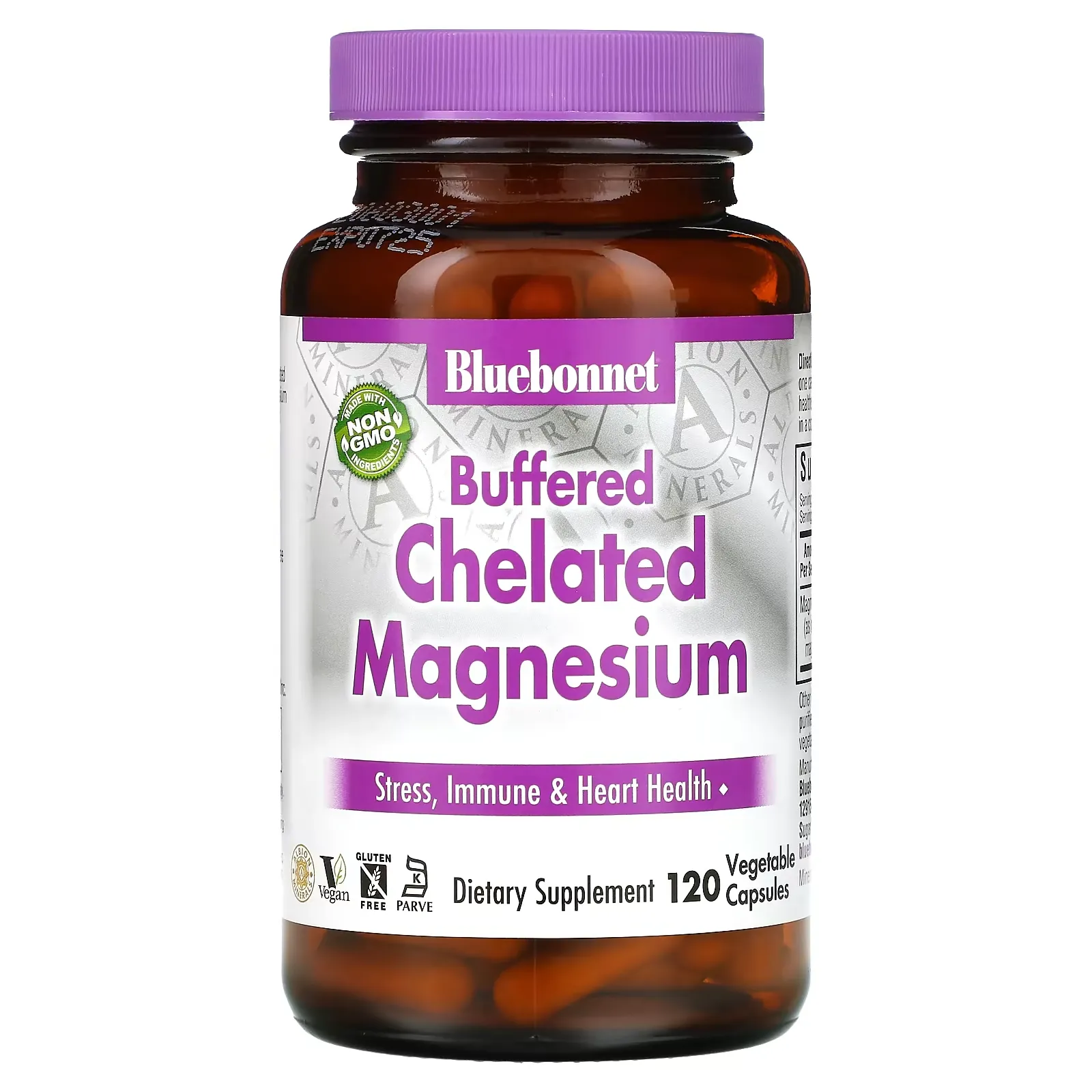 Buffered Chelated Magnesium, 120 Vegetable Capsules