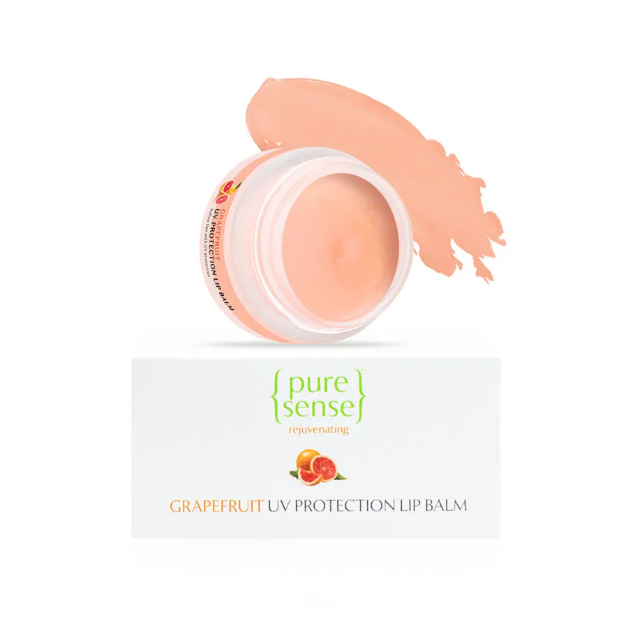 PureSense Vitamin C Rich Grapefruit UV Protection Lip Balm for Dry Damaged & Chapped Lips