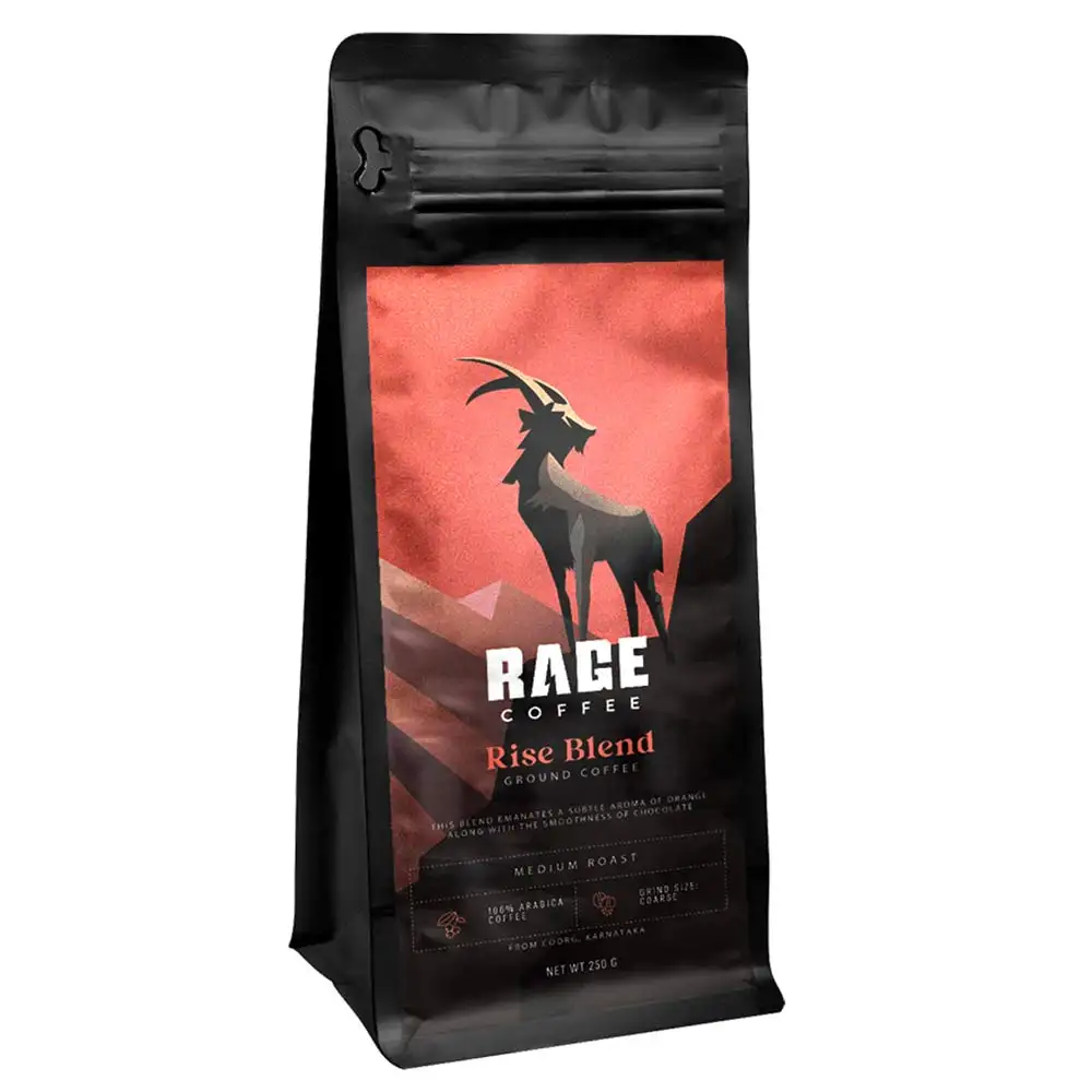 Rage Coffee Rise Blend Ground Coffee,  250 g  Pour Over (Coarse)