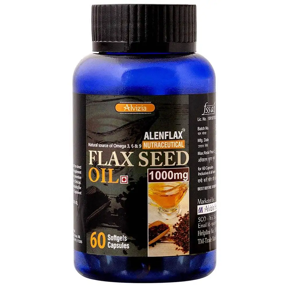 Alenflax Flaxseed Oil 1000 mg,  60 softgels