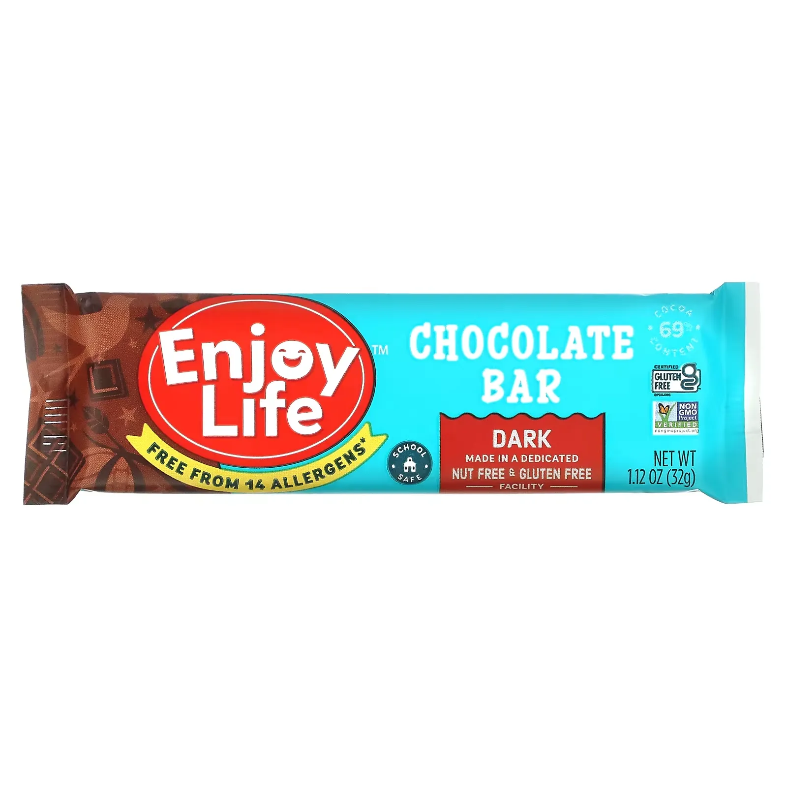 Chocolate Bar, Dark, 1.12 oz (32 g)