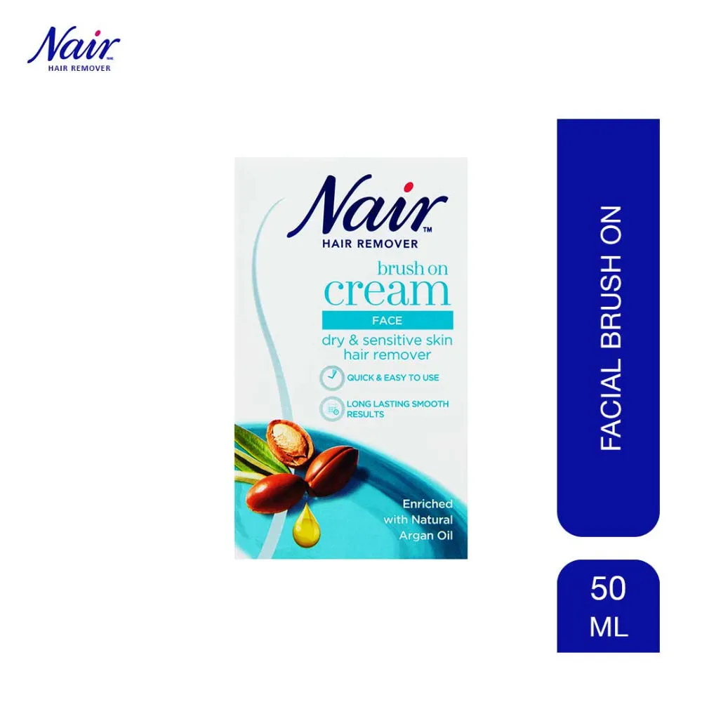 Nair Facial Brush On Hair Removal Cream