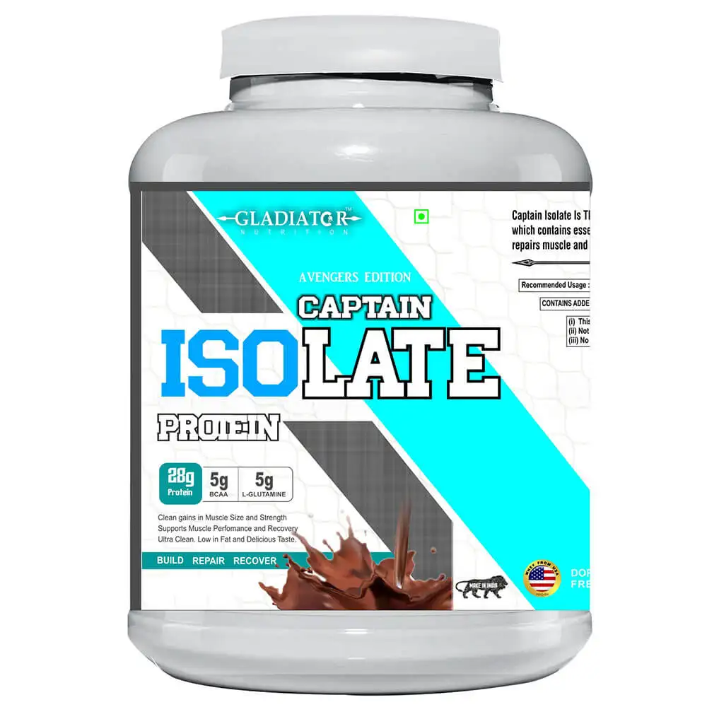 Gladiator Nutrition Captain Isolate Protein,  4.4 lb  Chocolate Cream