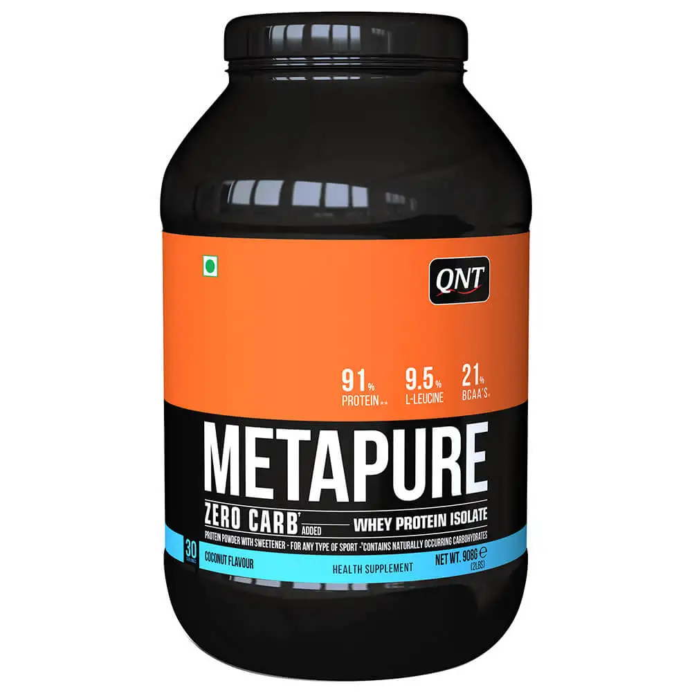 QNT Metapure Zero Carb Whey Protein Isolate,  2 lb  Coconut