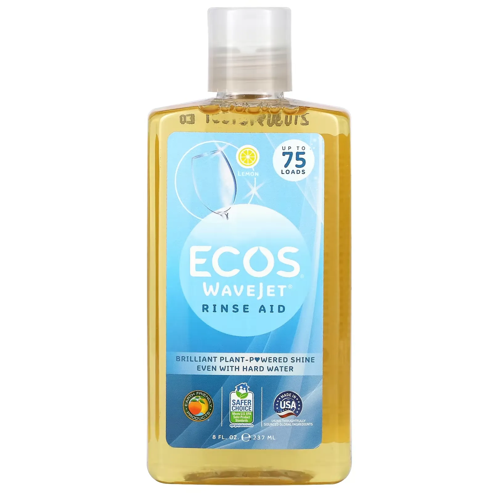 Ecos, Wavejet, Rinse Aid, Lemon, 8 fl oz (237 ml)