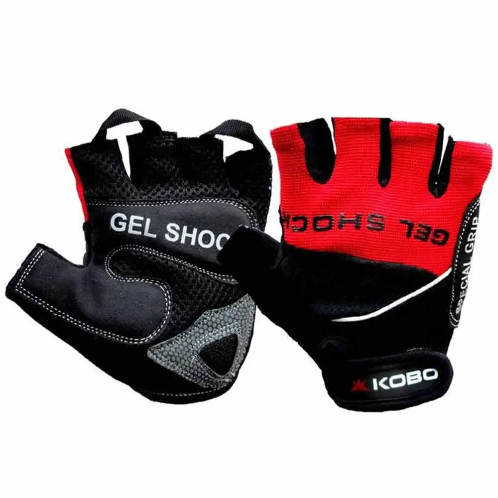 KOBO Gym Gloves (WTG-04),  Red & Black  XL