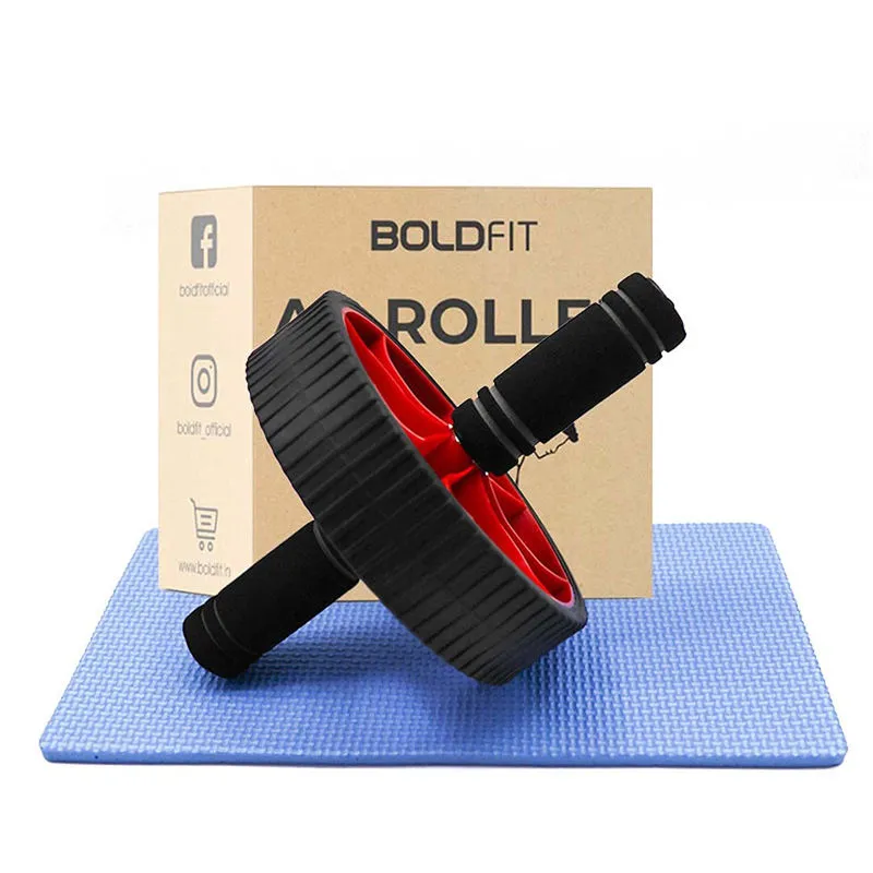 Boldfit Abs Roller For Men With Knee Mat