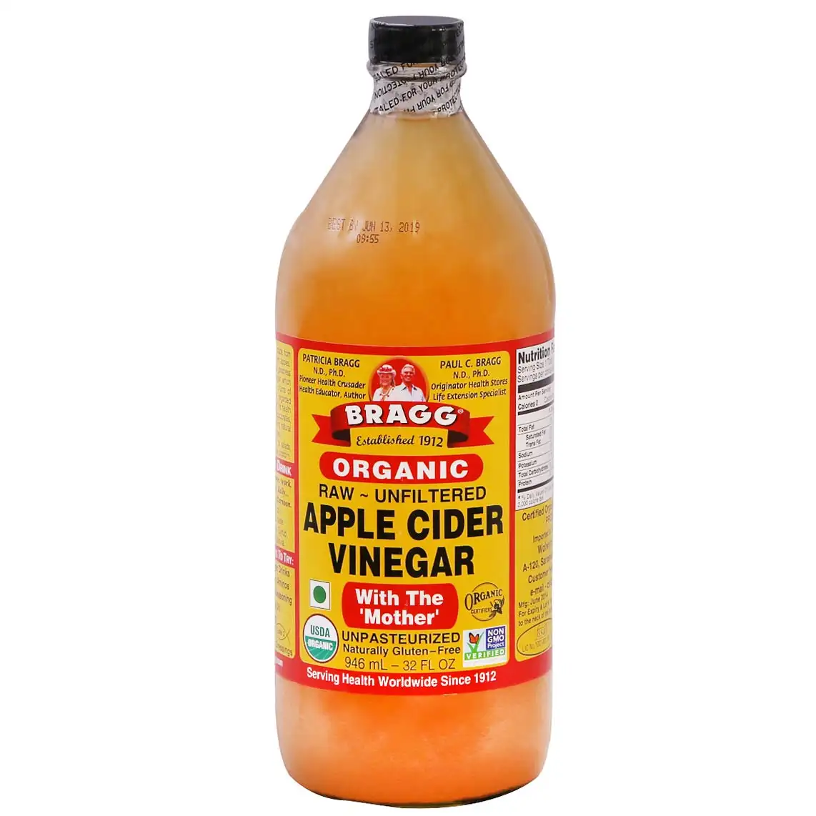 Bragg Apple Cider Vinegar,  0.946 L  Unflavoured