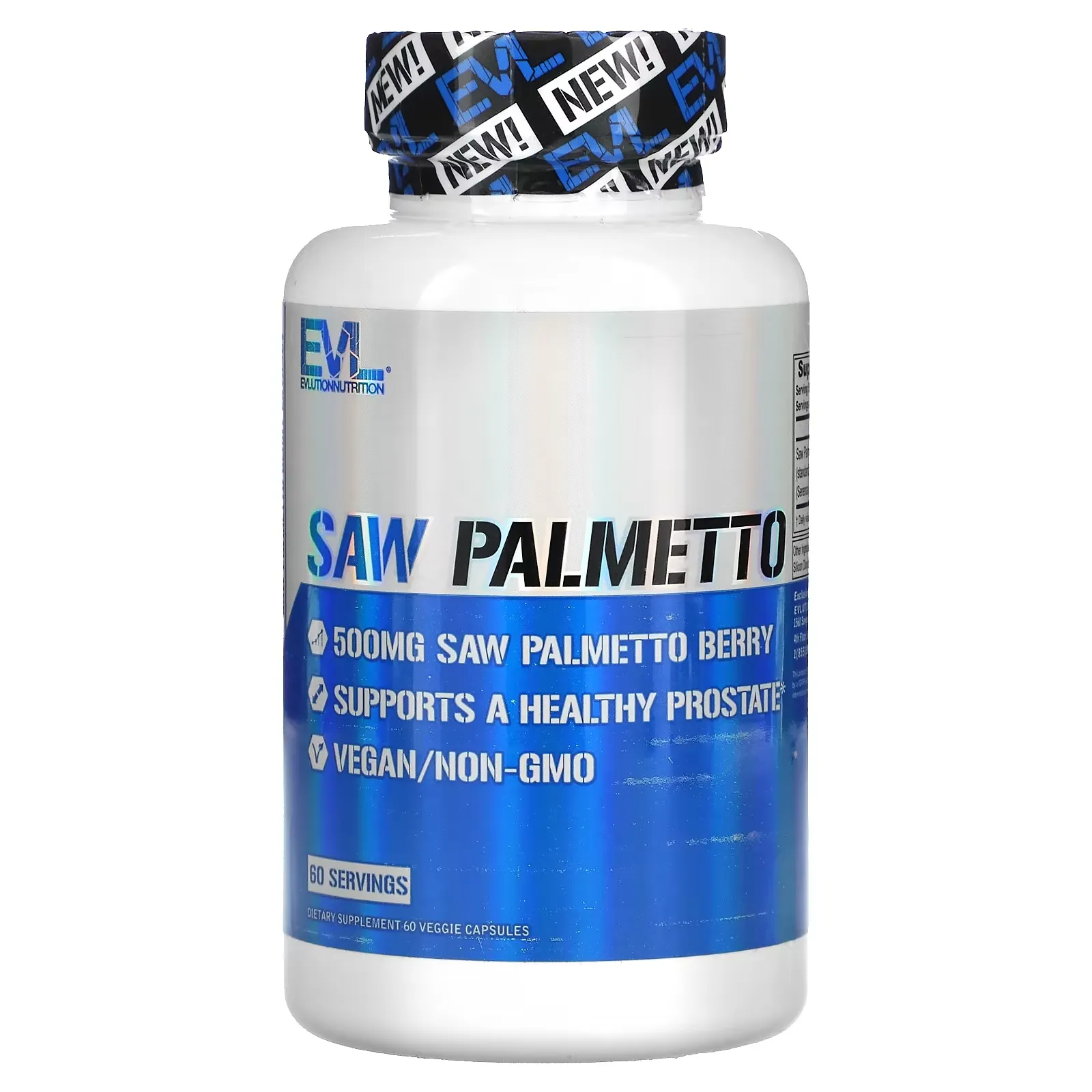 Saw Palmetto, 500 mg, 60 Veggie Capsules