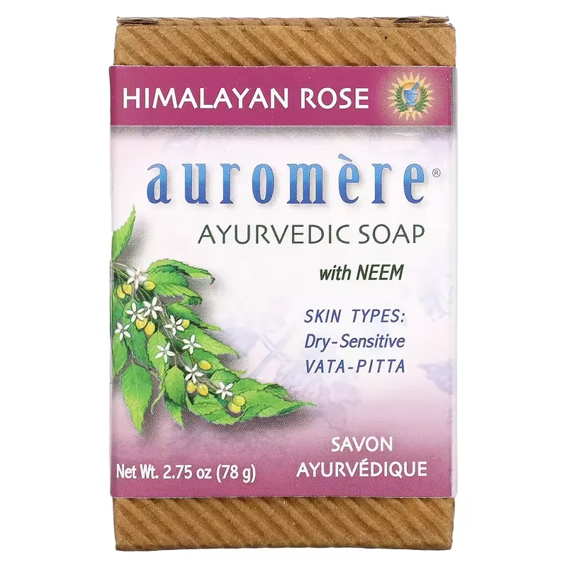 Ayurvedic Bar Soap, With Neem, Himalayan Rose, 2.75 oz (78 g)