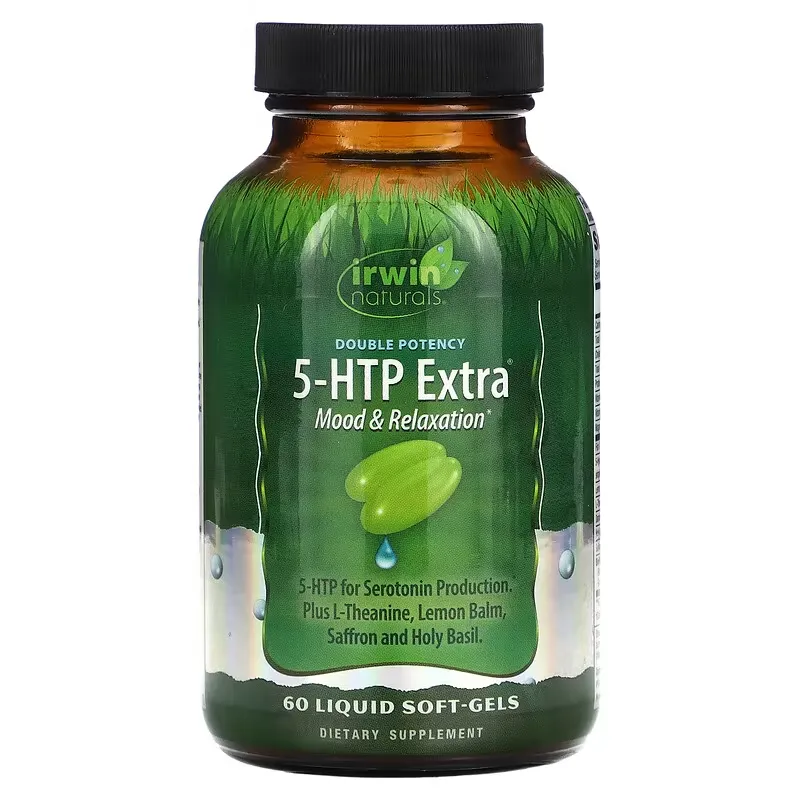 Double Potency, 5-HTP Extra, 60 Liquid Soft-Gels