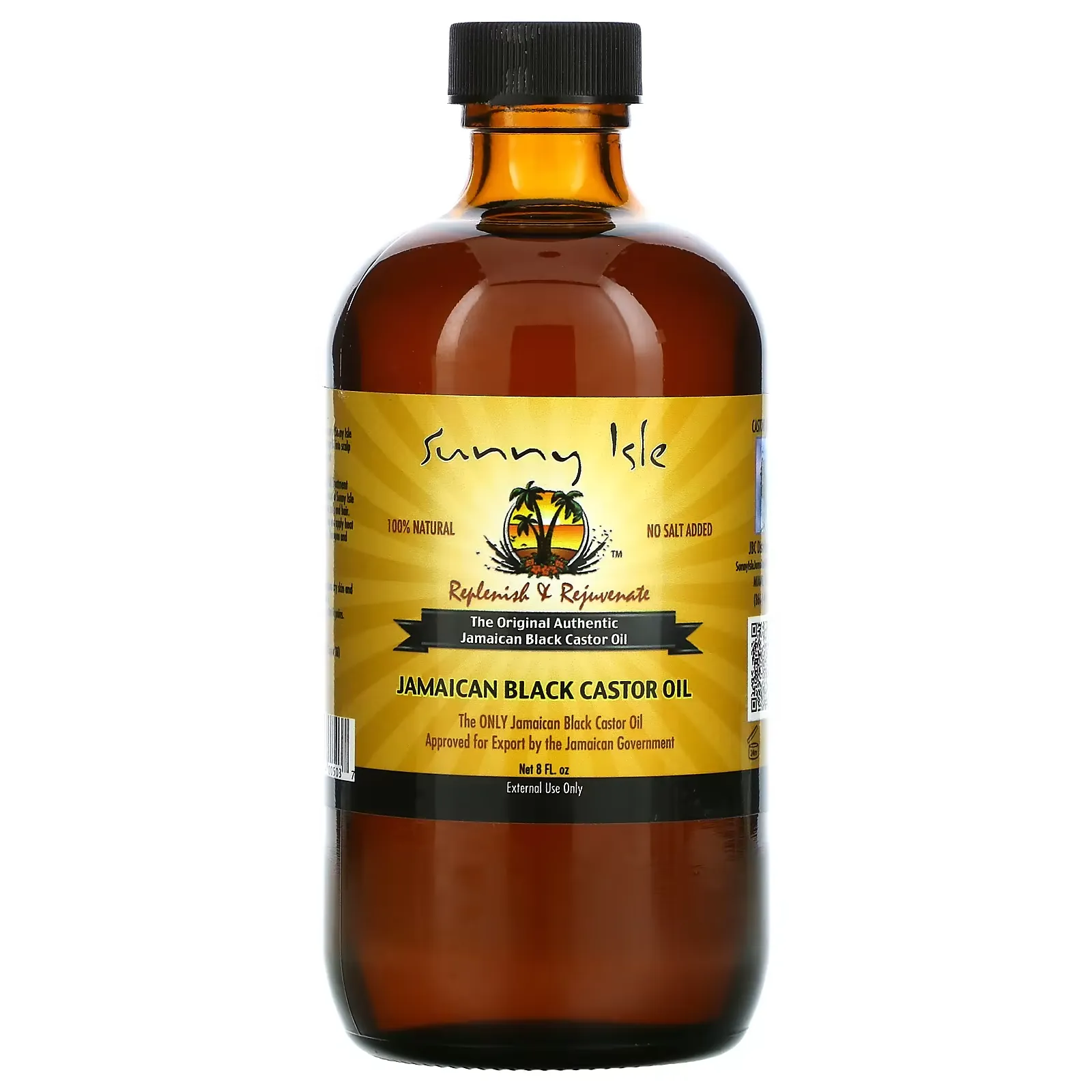 100% Natural Jamaican Black Castor Oil, 8 fl oz