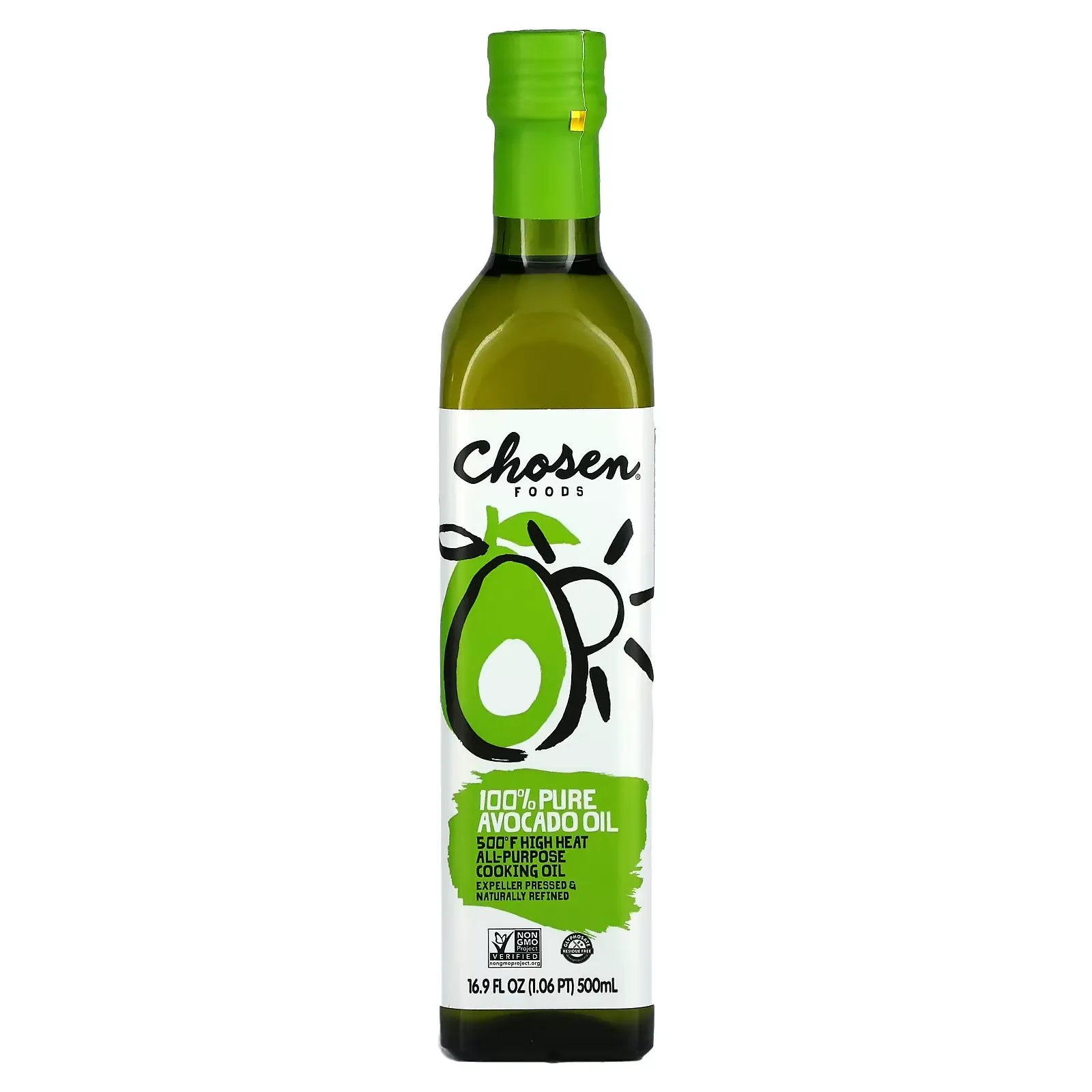 100% Pure Avocado Oil, 16.9 fl oz (500 ml)