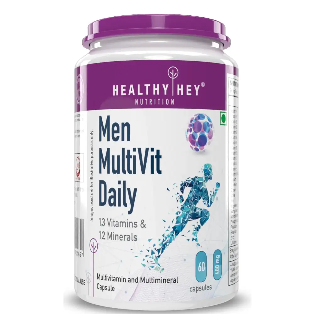 HealthyHey Nutrition MultiVit Daily for Men,  60 capsules  Unflavoured