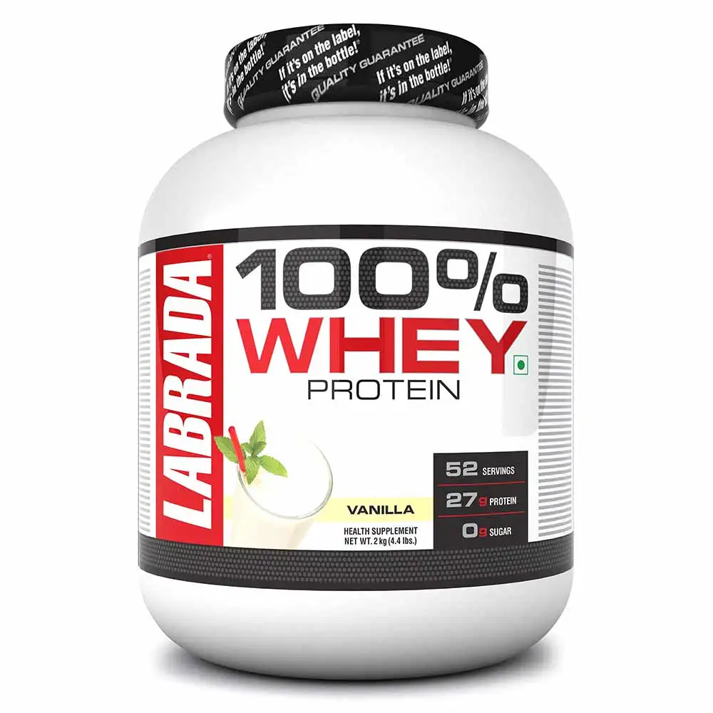 Labrada 100% Whey Protein,  4.4 lb  Vanilla