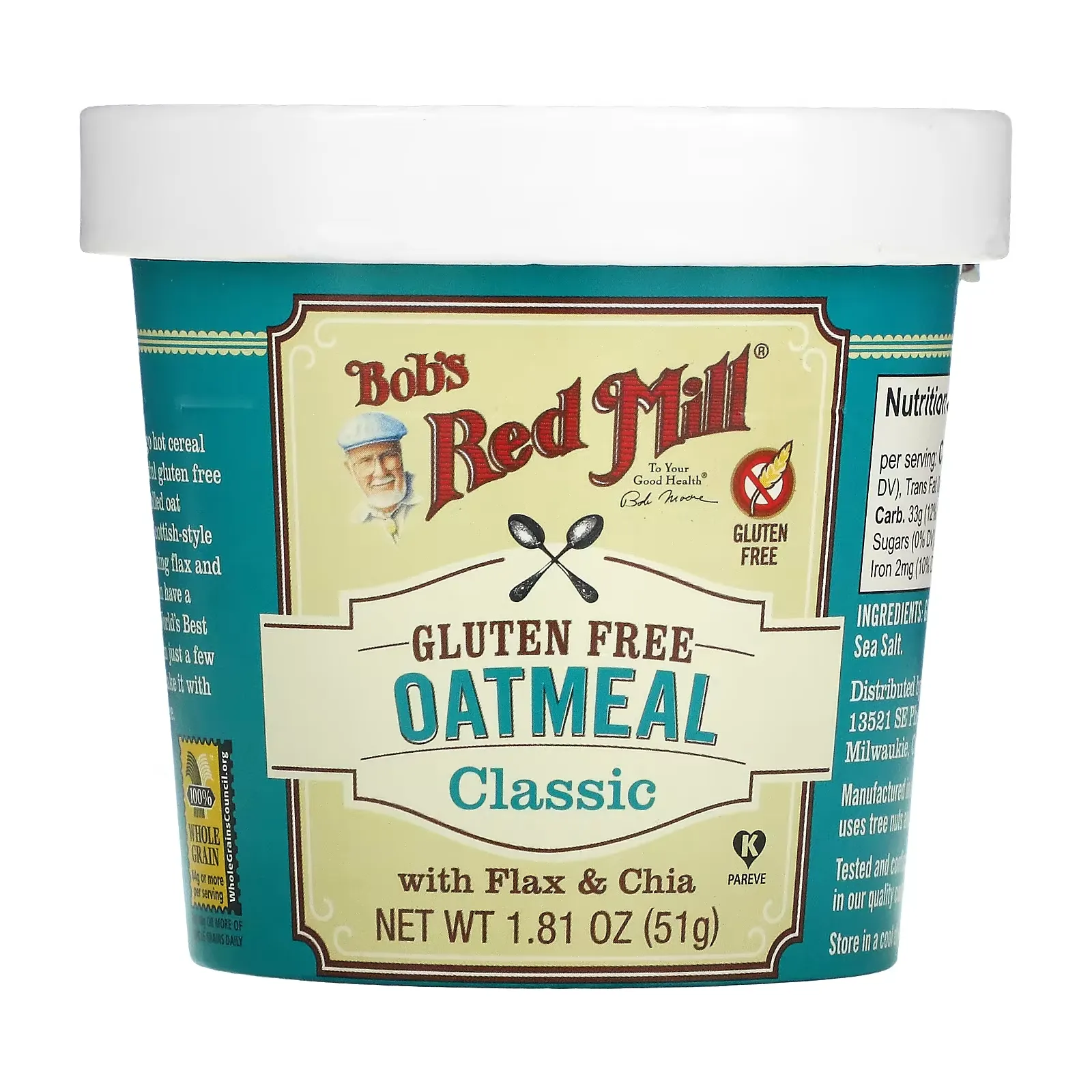 Oatmeal Cup, Classic, 1.81 oz (51 g)