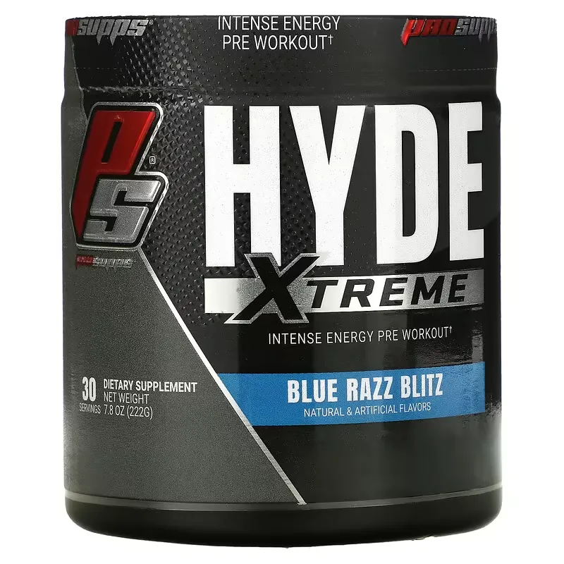 Hyde, Xtreme, Intense Energy Pre Workout, Blue Razz Blitz, 7.8 oz (222 g)