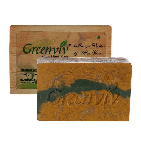 Greenviv Natural Mango & Aloe Vera Soap