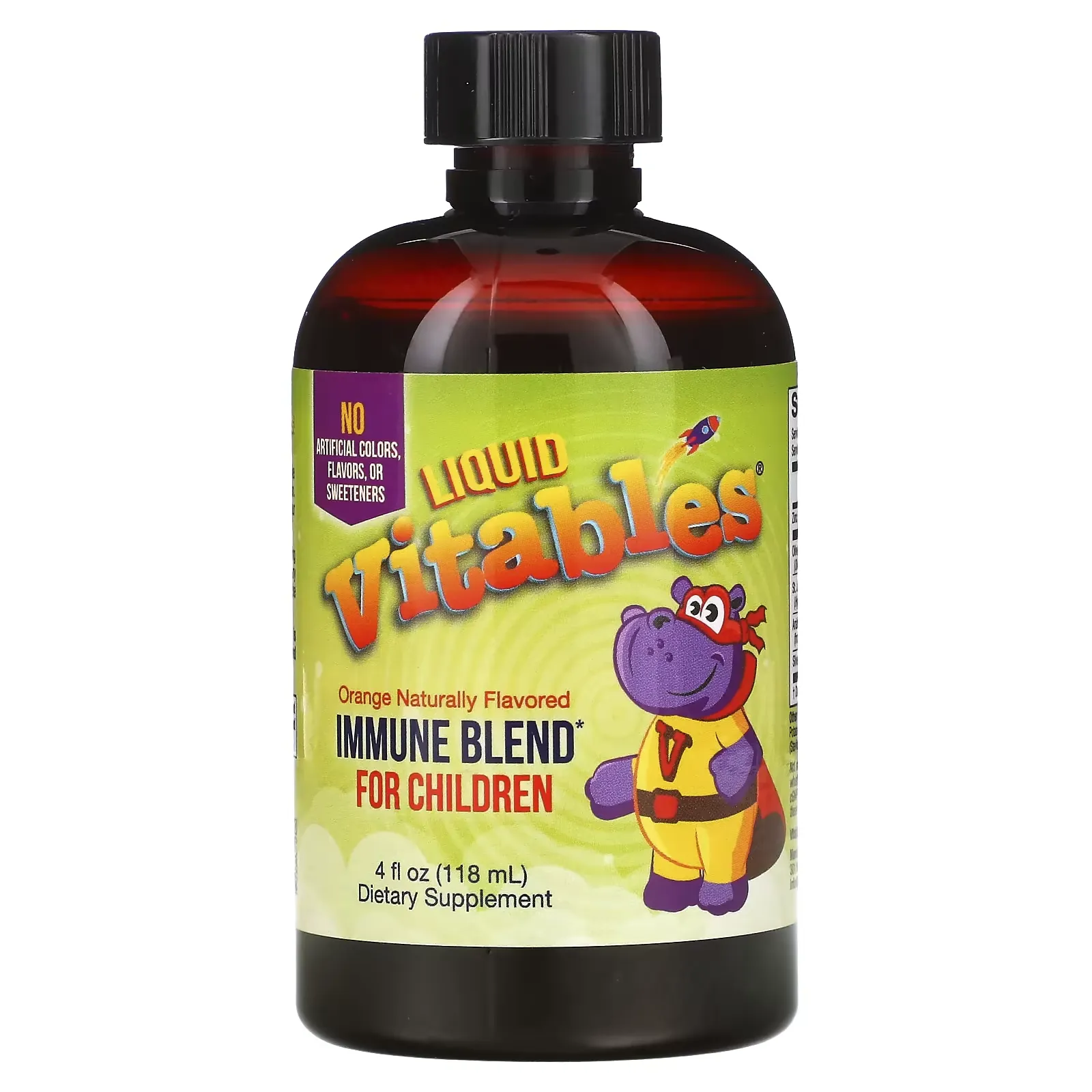 Liquid Immune Blend for Children, No Alcohol, Orange Flavor, 4 fl oz (118 ml)