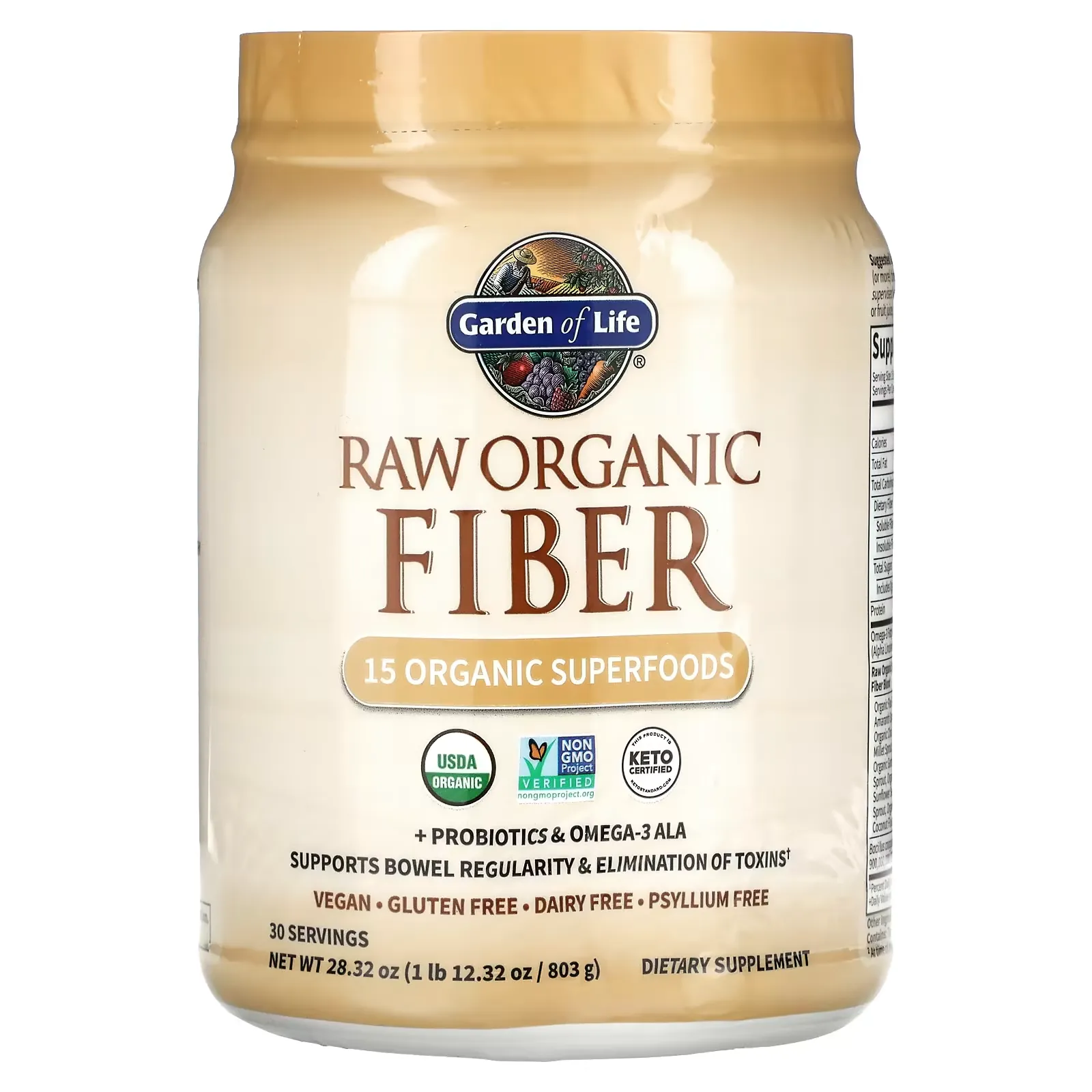 RAW Organic Fiber, 28.32 oz (803 g)