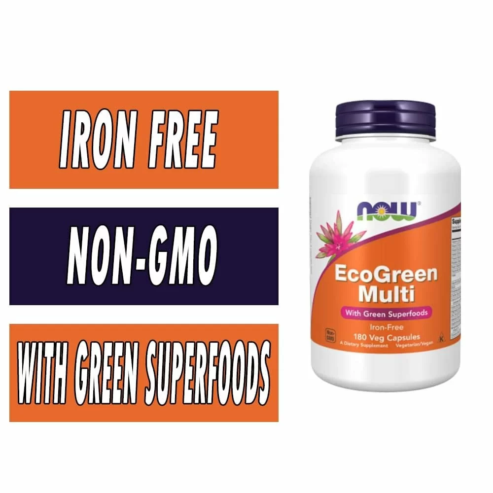 NOW EcoGreen Multi - 180 Veg Capsules