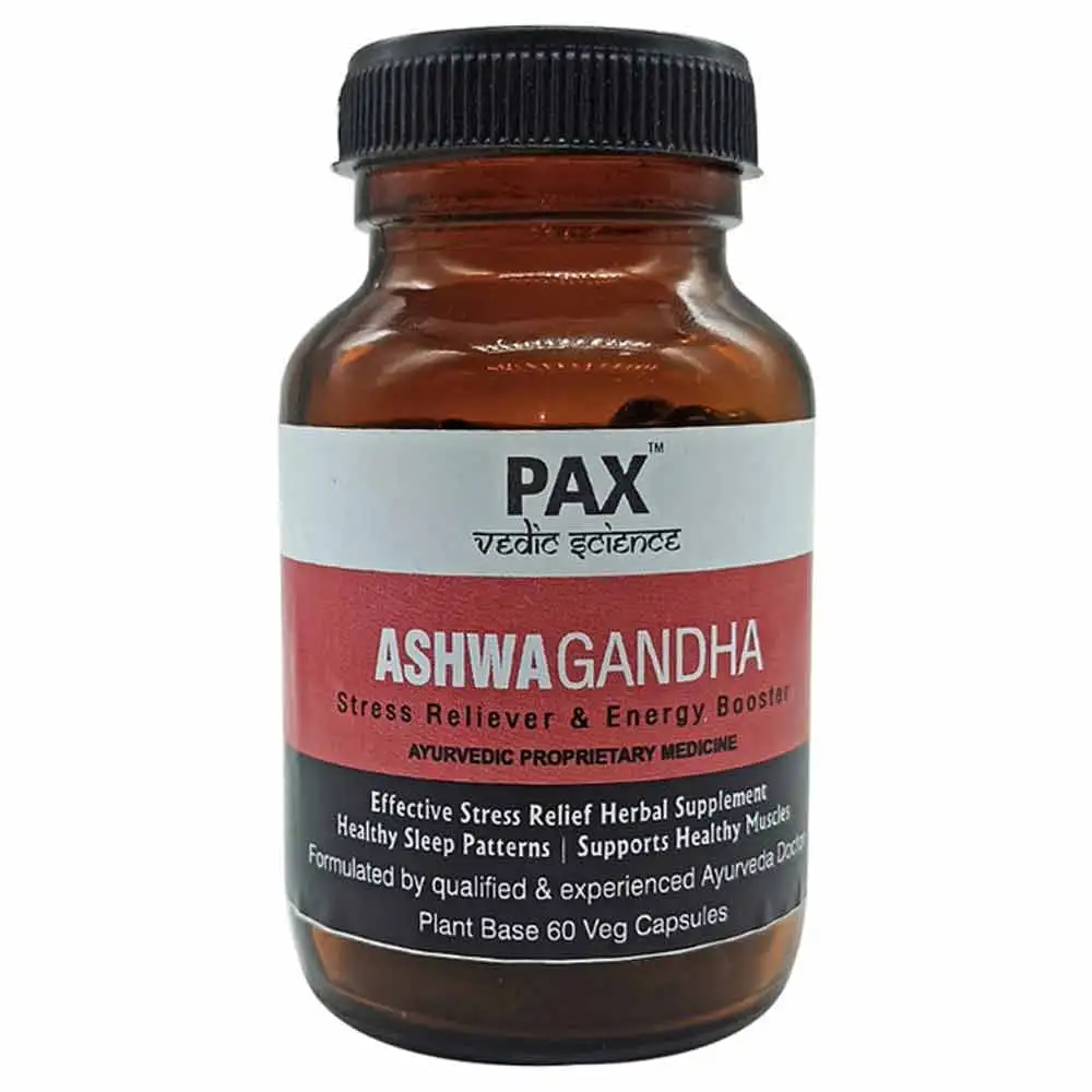 PAX Naturals Ashwagandha,  60 veggie capsule(s)