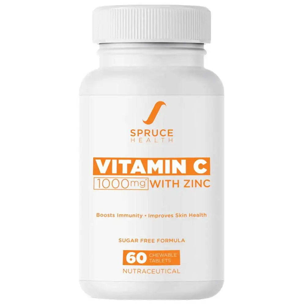 Spruce Health Vitamin C 1000mg,  60 tablet(s)  Orange