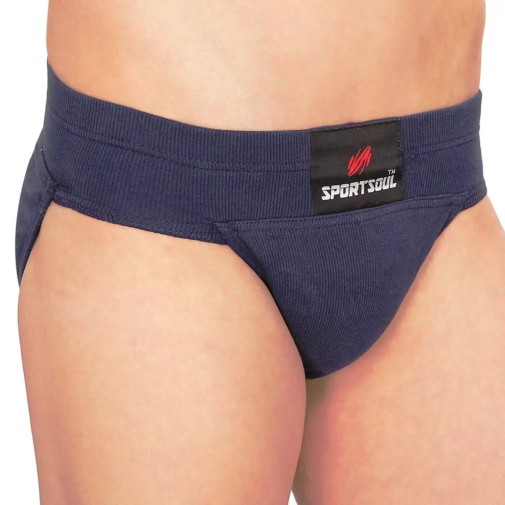 SportSoul Cotton Gym & Cricket Supporter,  Large  Navy