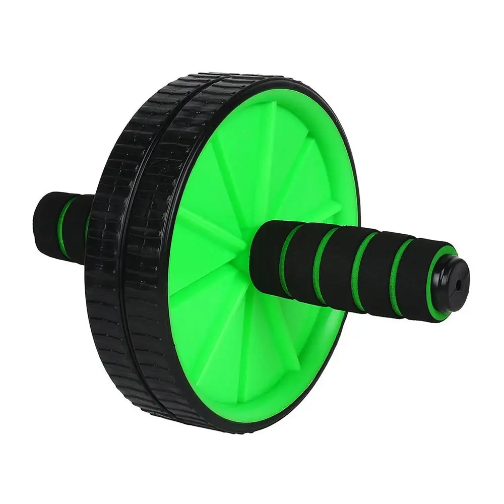 Strauss Double Exercise Wheel,  Green  Free Size