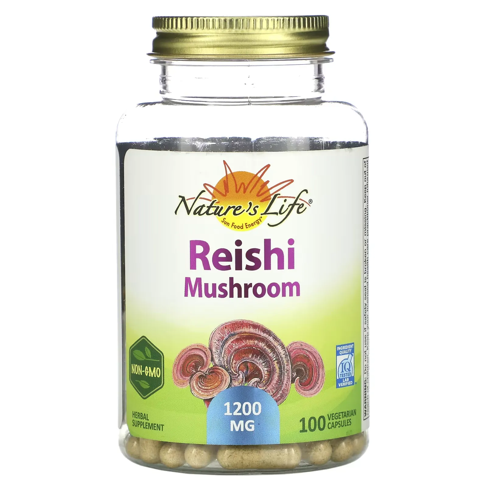 Reishi Mushroom, 1,200 mg, 100 Vegetarian Capsules