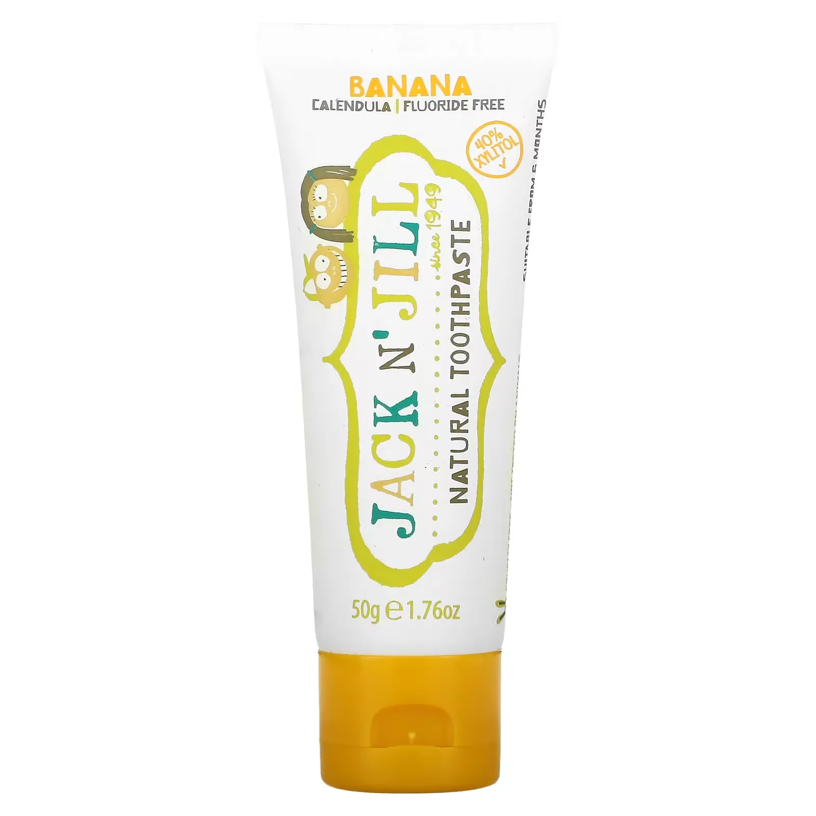 Natural Toothpaste, Banana, Calendula, 1.76 oz (50 g)