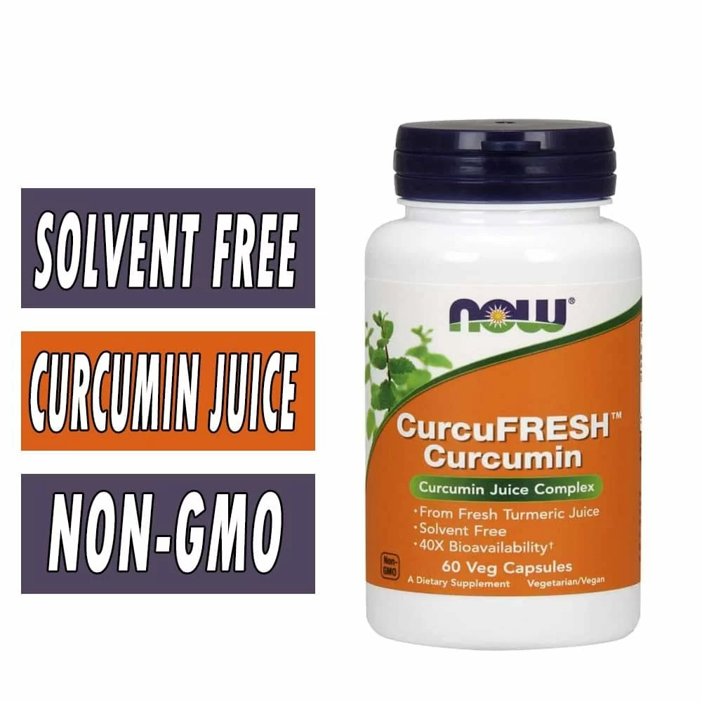 CurcuFresh Curcumin - NOW Foods - 60 Veg Capsules