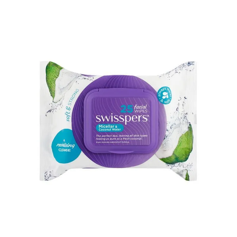 Swisspers Facial Wipes Micellar & Coconut Water