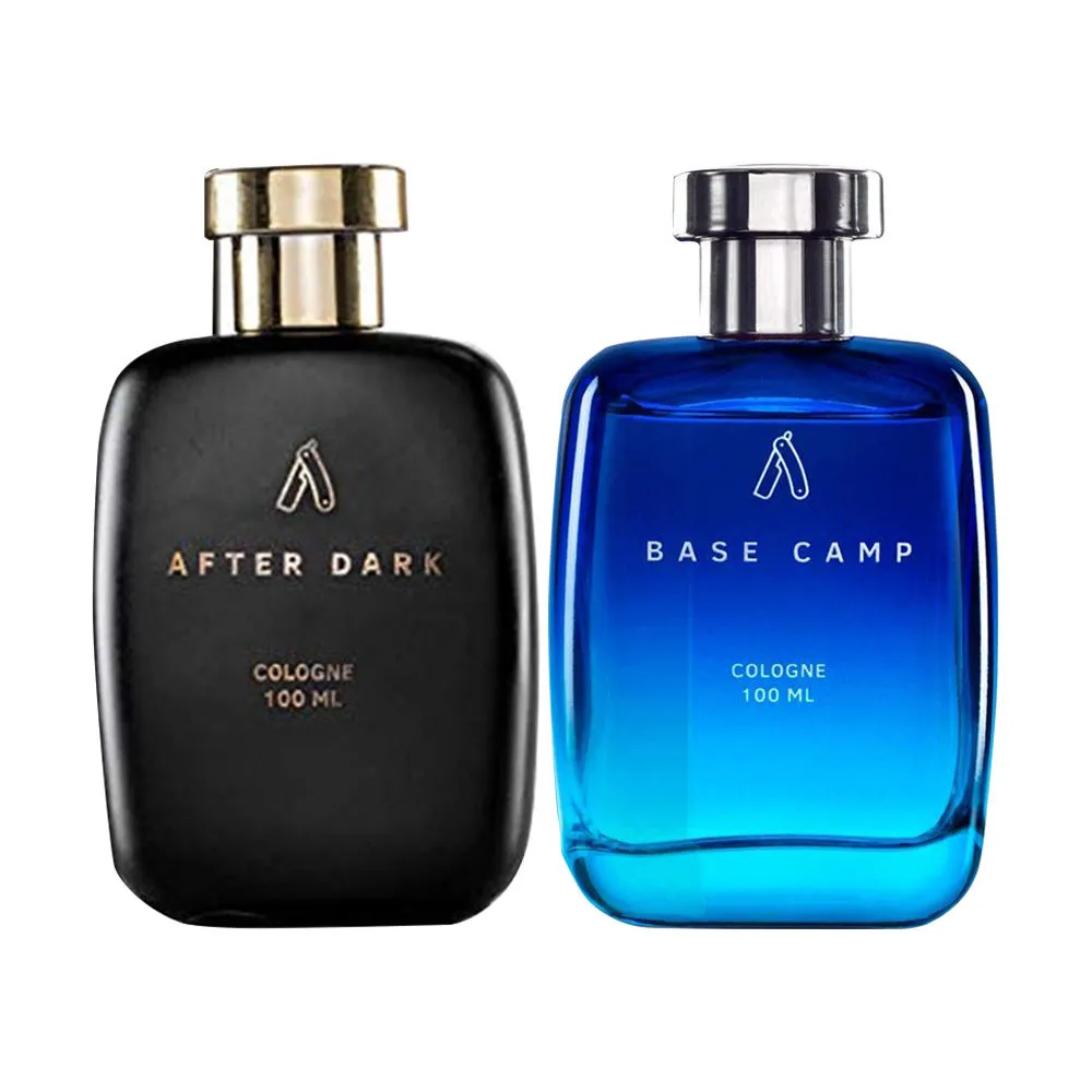 Ustraa After Dark Cologne 100ml & Base Camp Cologne 100ml - Perfume For Men - 2pcs