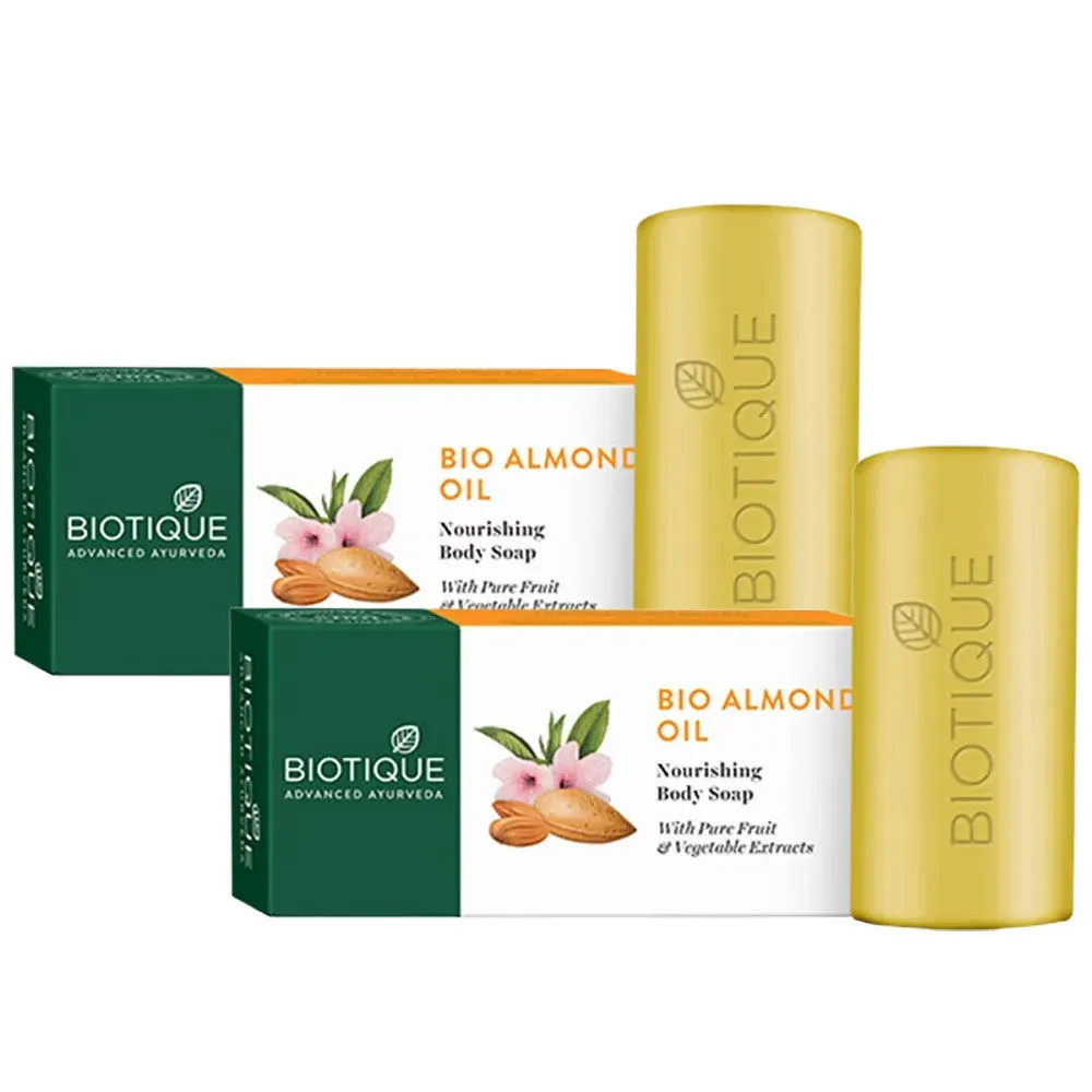 Biotique Bio Almond Oil Nourishing Body Soap - Pack Of 2