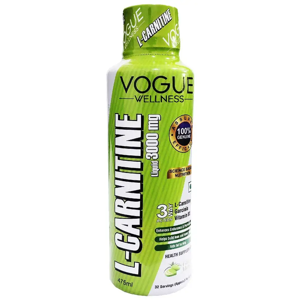 Vogue Wellness L-Carnitine,  475 ml  Green Mango