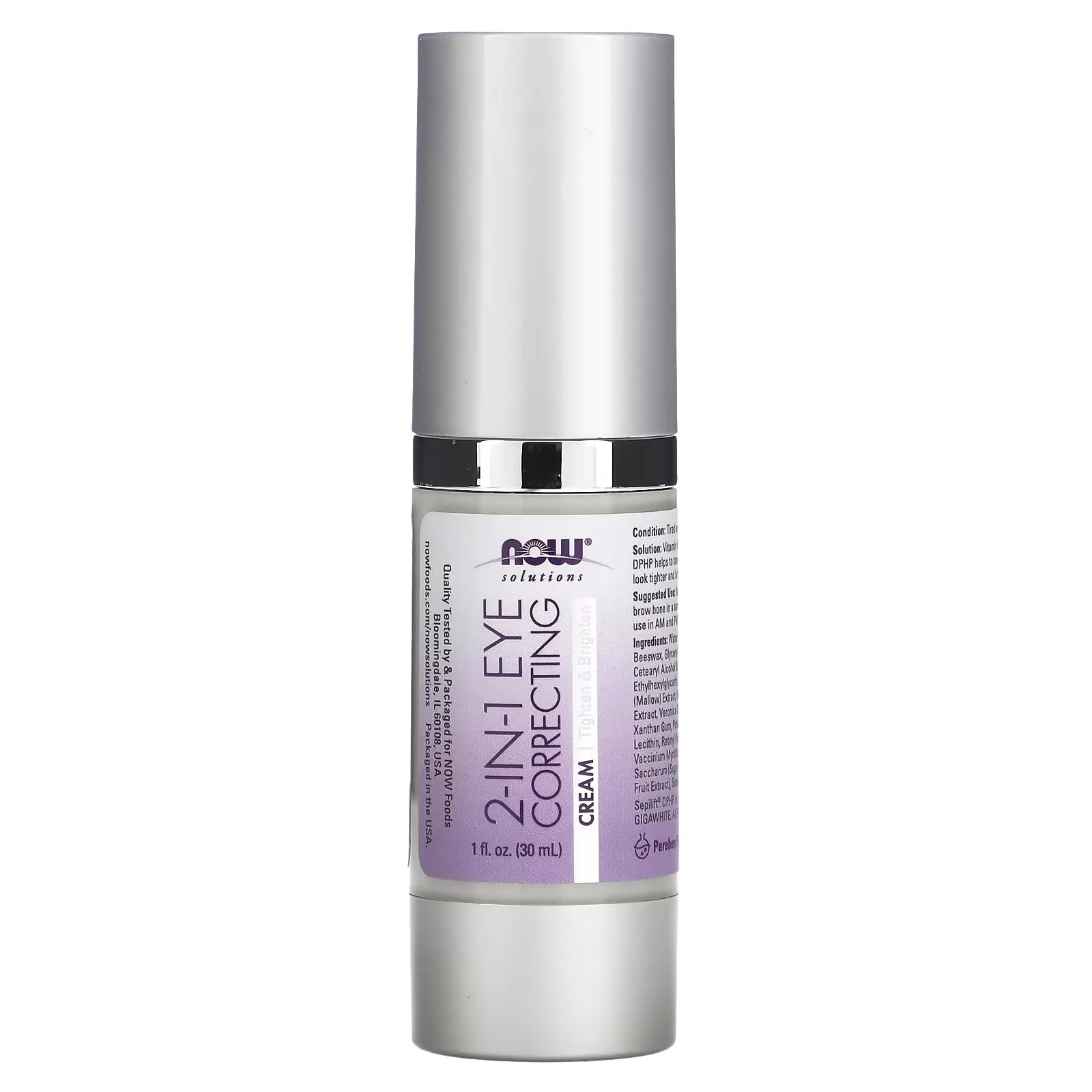 Solutions, 2 in 1 Eye Correcting Cream, 1 fl oz (30 ml)